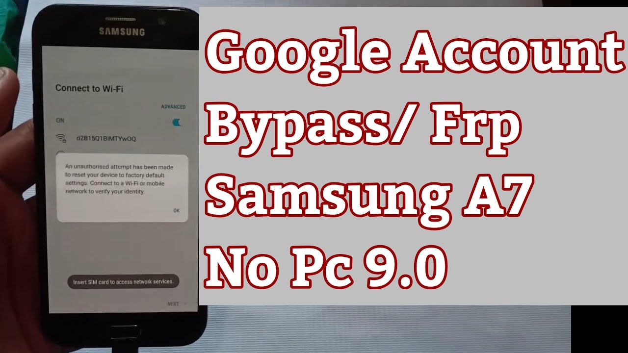 Samsung A7  Sm-A720f frp Unlock/Google Account Bypass | New Method | No Pc