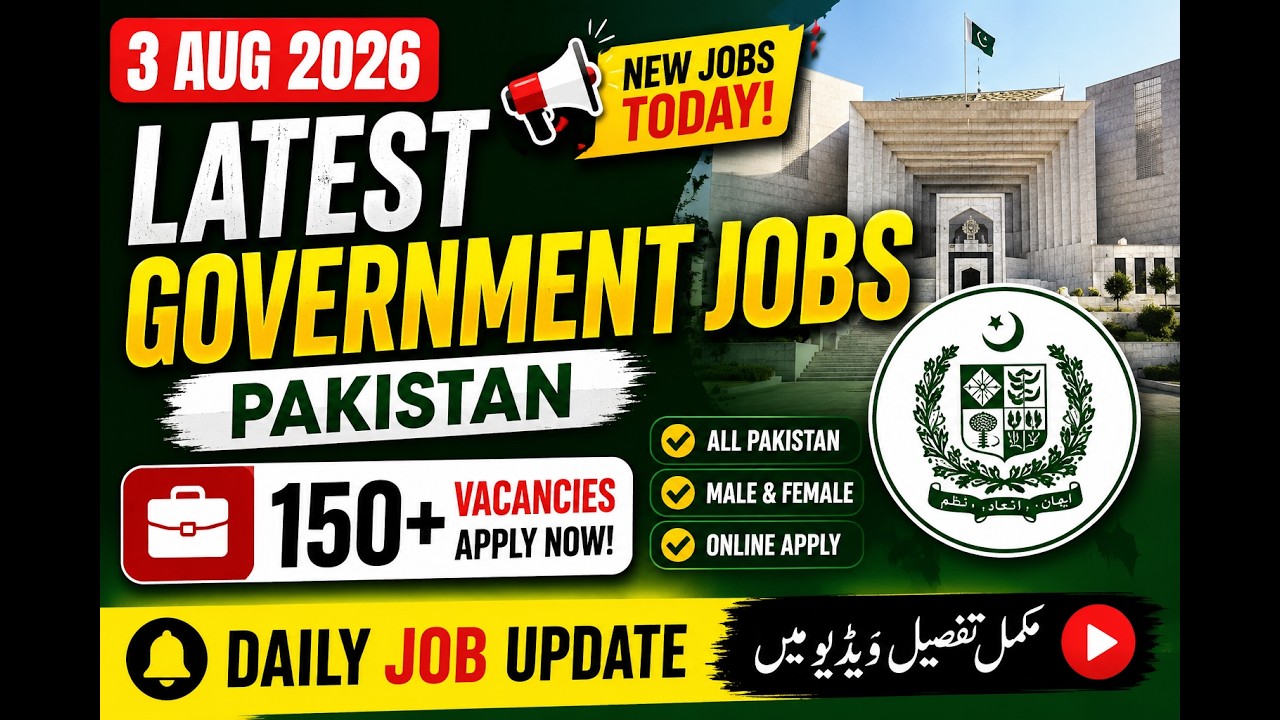 Pakistan Government Jobs Today 2026 | 2 Departments | 53 Vacancies
