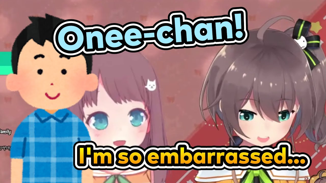 [Eng Sub] Matsuri's family collabo: Matsuri is embarrassed when younger brother calls her Onee-chan