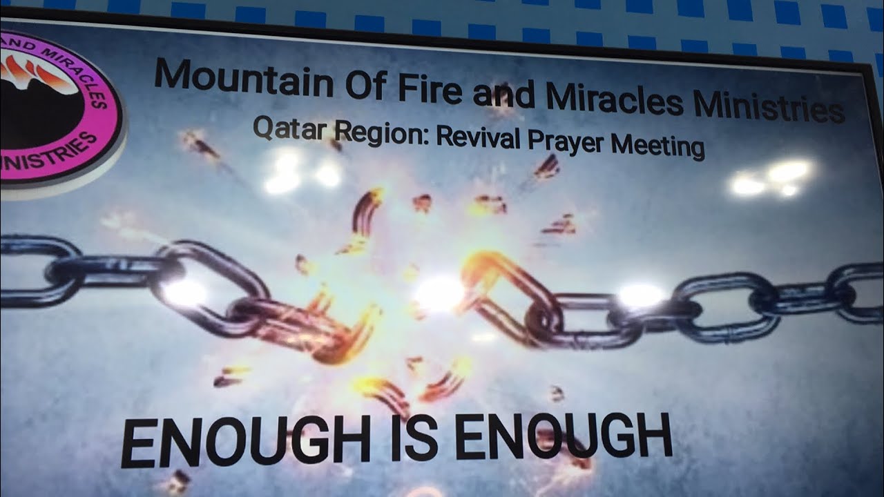 ENOUGH IS ENOUGH REVIVALPRAYERS MARCH 11, 2022 ~ MFM QATAR