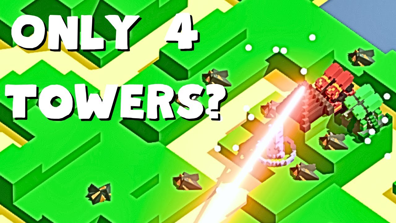 Can You Beat Rogue Tower With ONLY 4 Towers?
