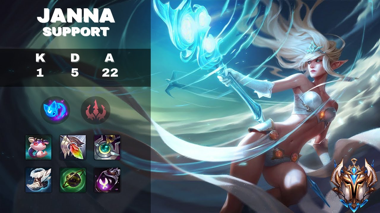 Support Janna vs Nami - Challenger League of Legends Replay