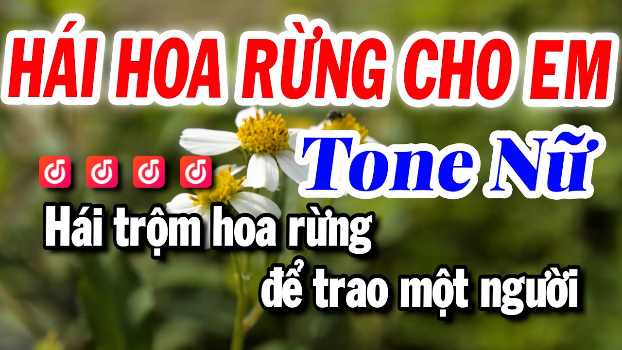 Karaoke Hái Hoa Rừng Cho Em Tone Nữ Beat Hay Dễ Hát | Karaoke Tuyết Nhi 2026