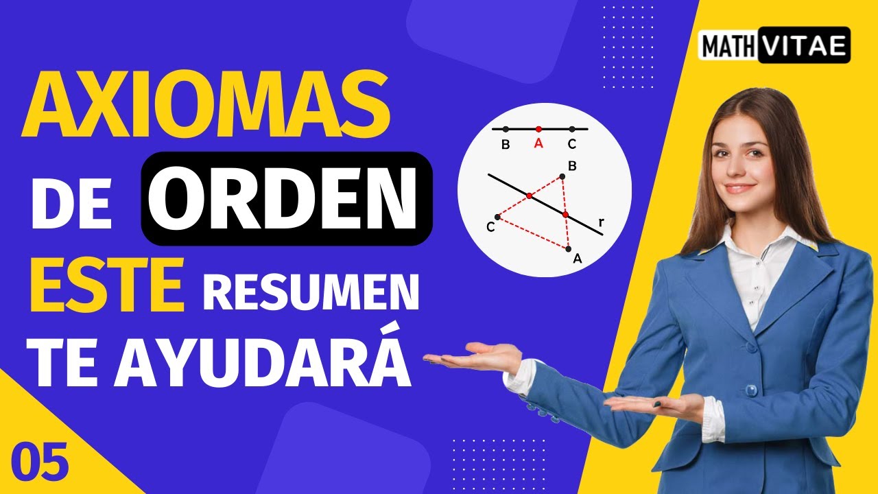 Axiomas de la GEOMETR&Iacute;A ✔ |  05- Cu&aacute;les son los AXIOMAS DE ORDEN (super FACIL)🚀