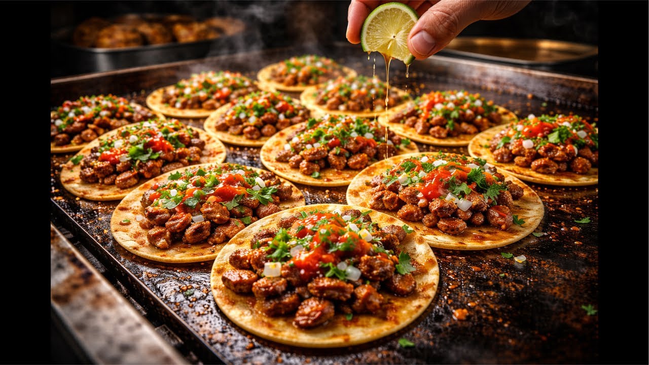 Cooking live on the flattop (Music on)