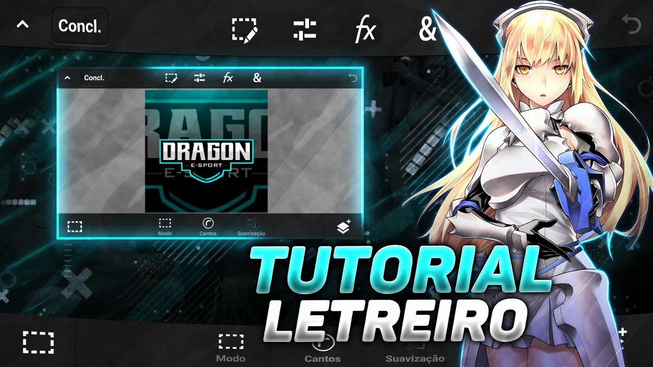 Como Fazer Letreiro E-sports/Ps Touch