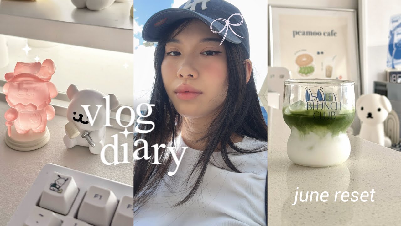 homebody vlog 🌸 productive day at home, june reset, apartment clean-with-me