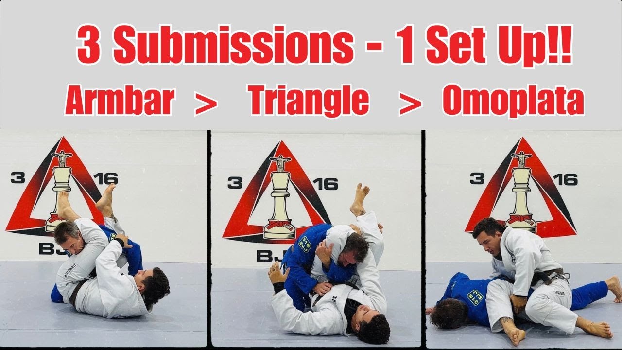 Triple Threat Submission Chain | Armbar ➜ Triangle ➜ Omoplata (BJJ Combo You Need!)