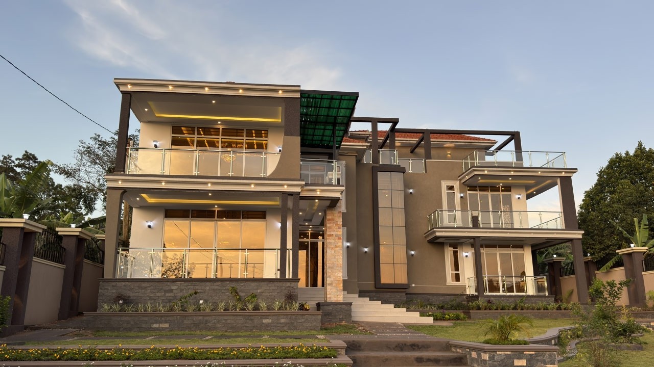 Touring One of the Most Stunning & Captivating 6-Bedroom Houses in Akright City, Uganda.