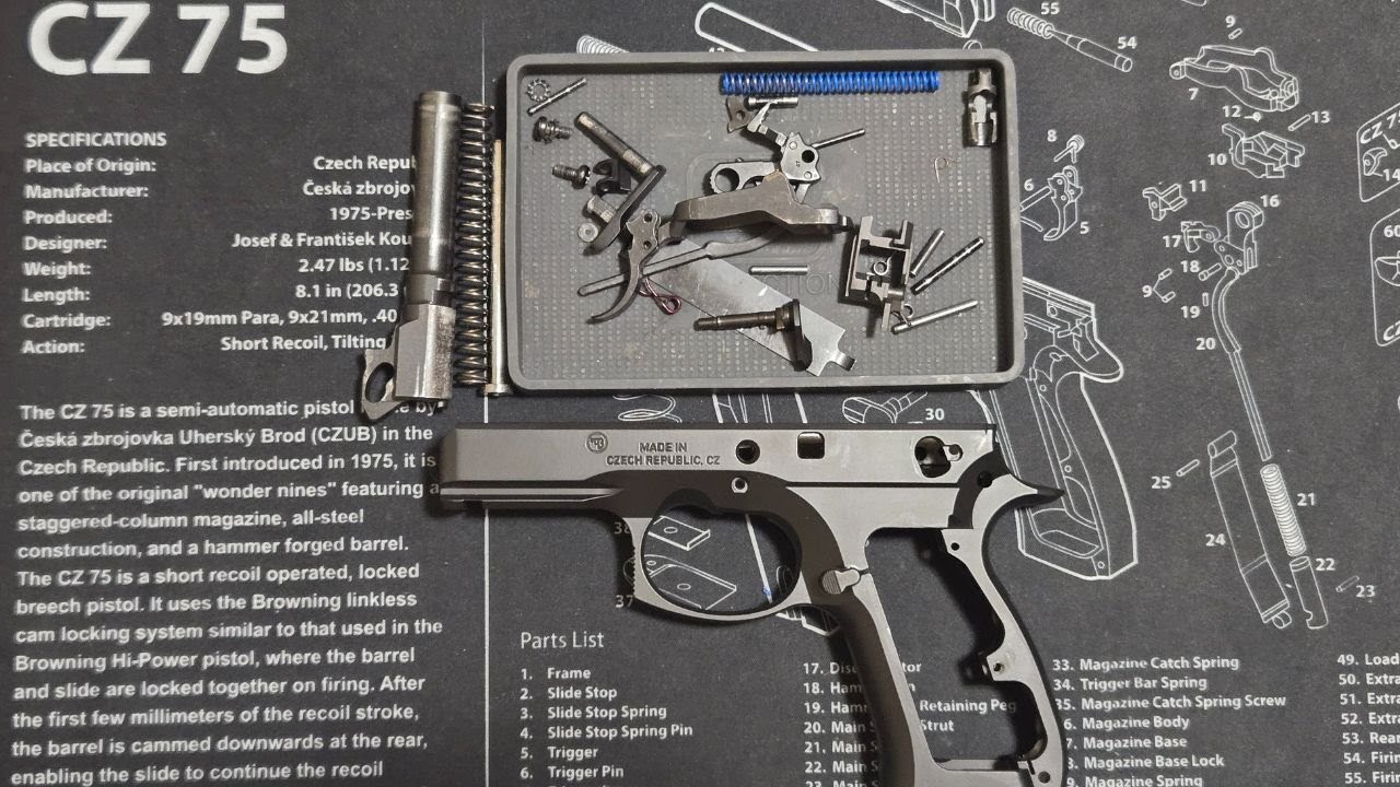 CZ 75 Decocker Sear Cage Assembly Tutorial