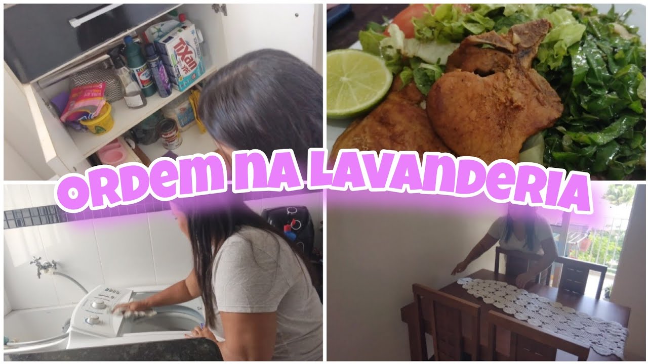 Organizei a Bagunça da Lavanderia + Almoço Simples e Delicioso!