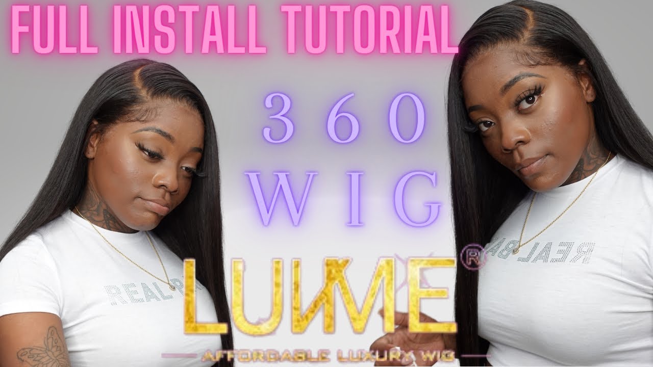 WATCH & LEARN HOW I INSTALL WIGS ON MY CLIENTS | 360 Silky Straight Wig ft LUVME HAIR