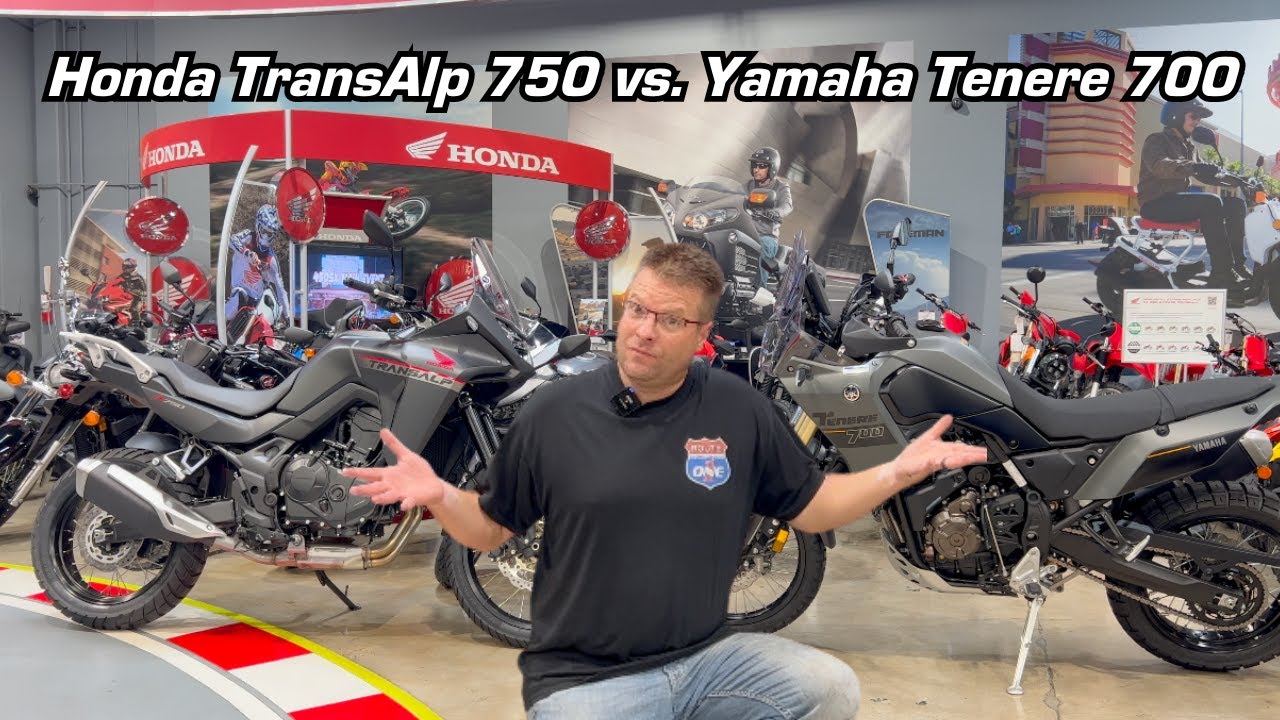 Honda Transalp 750 против Yamaha Tenere T7 | Первый взгляд на них и ощущения