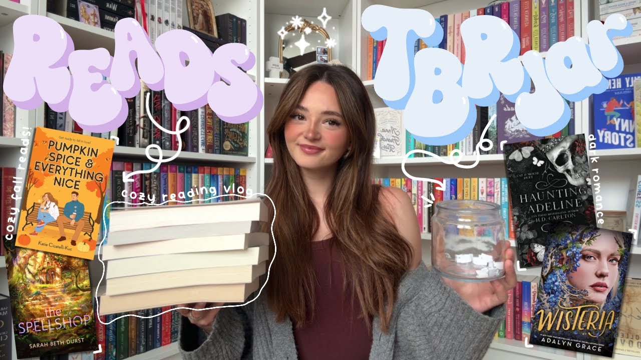 tbr jar chooses what i read! 📔🍂🎧 a cozy *SPOILER FREE* reading vlog