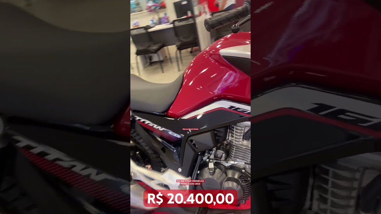 NOVA HONDA CG 160 TITAN VERMELHA PEROLIZADA 2024, TENTE N&Atilde;O SE APAIXONAR