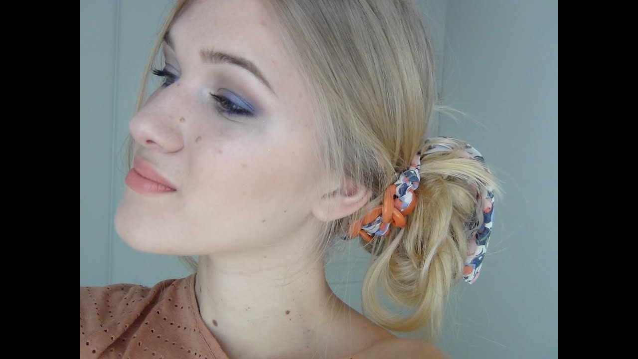 Maquillage pour le printemps + Coiffure : Chignon flou