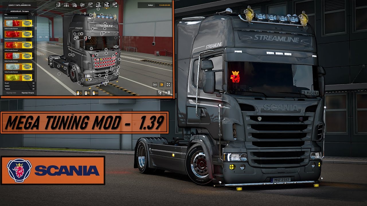 ◉ SCANİA MEGA MOD v.1.39 // ETS 2 SCANİA TUNİNG MOD 2021 #V8MasuraDizayn