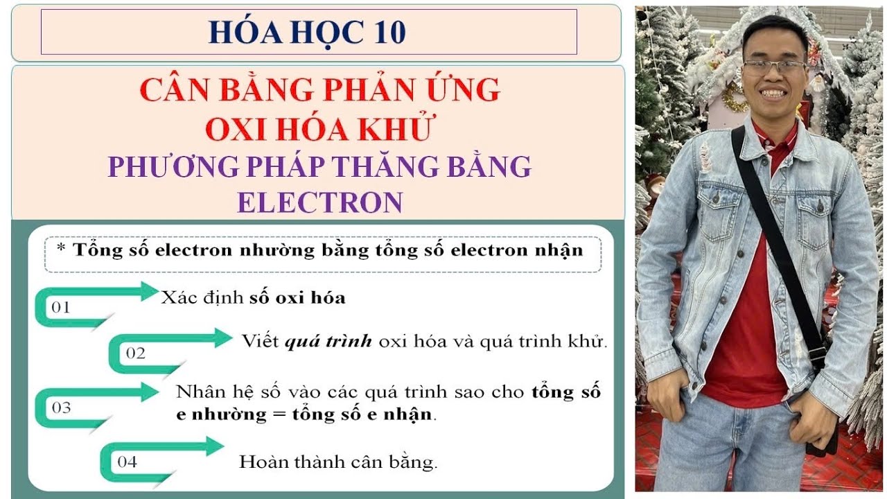 Hóa học 10/Phản ứng oxi hóa khử: cân bằng phản ứng oxi hóa khử - phương pháp thăng bằng electron