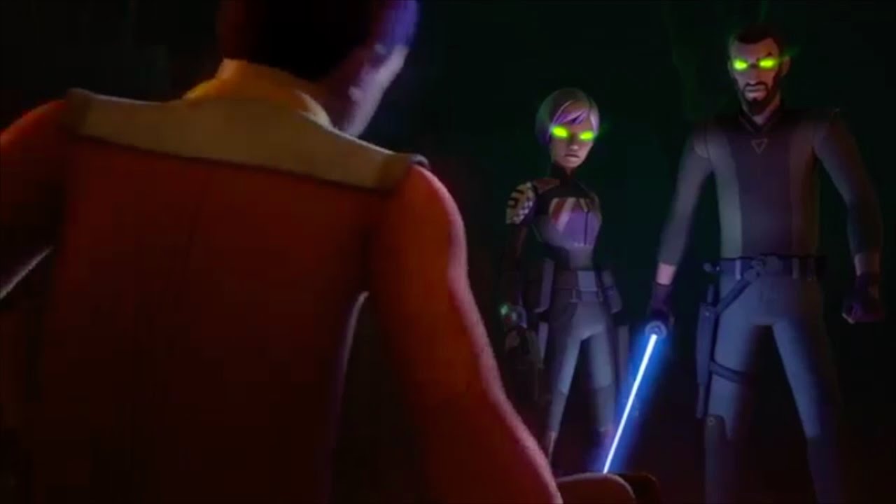 Star wars rebels: Ezra &  Maul vs Kanan and Sabine