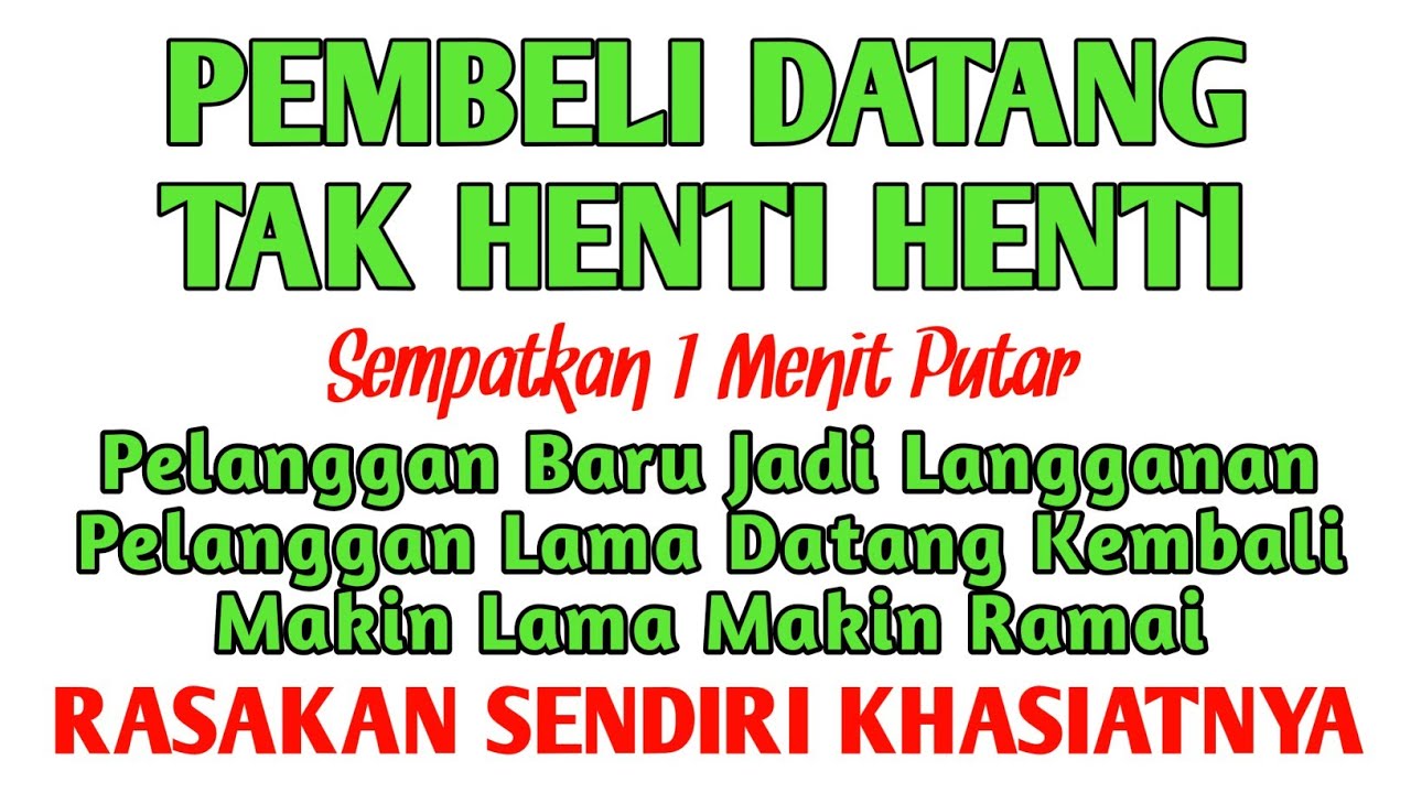 BISMILLAH KUNFAYAKUN🤲🤲 SESEPI APAPUN USAHA, BISA DILARISKAN DENGAN AYAT INI | SEMOGA MENDAPAT BERKAH