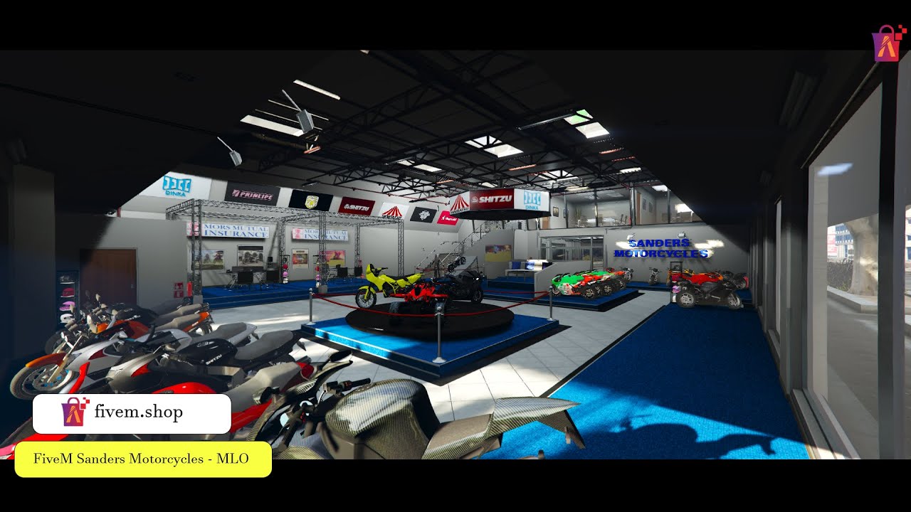 FiveM Sanders Motorcycles MLO | FiveM Luxury Dealership MLO #fivem #dealership