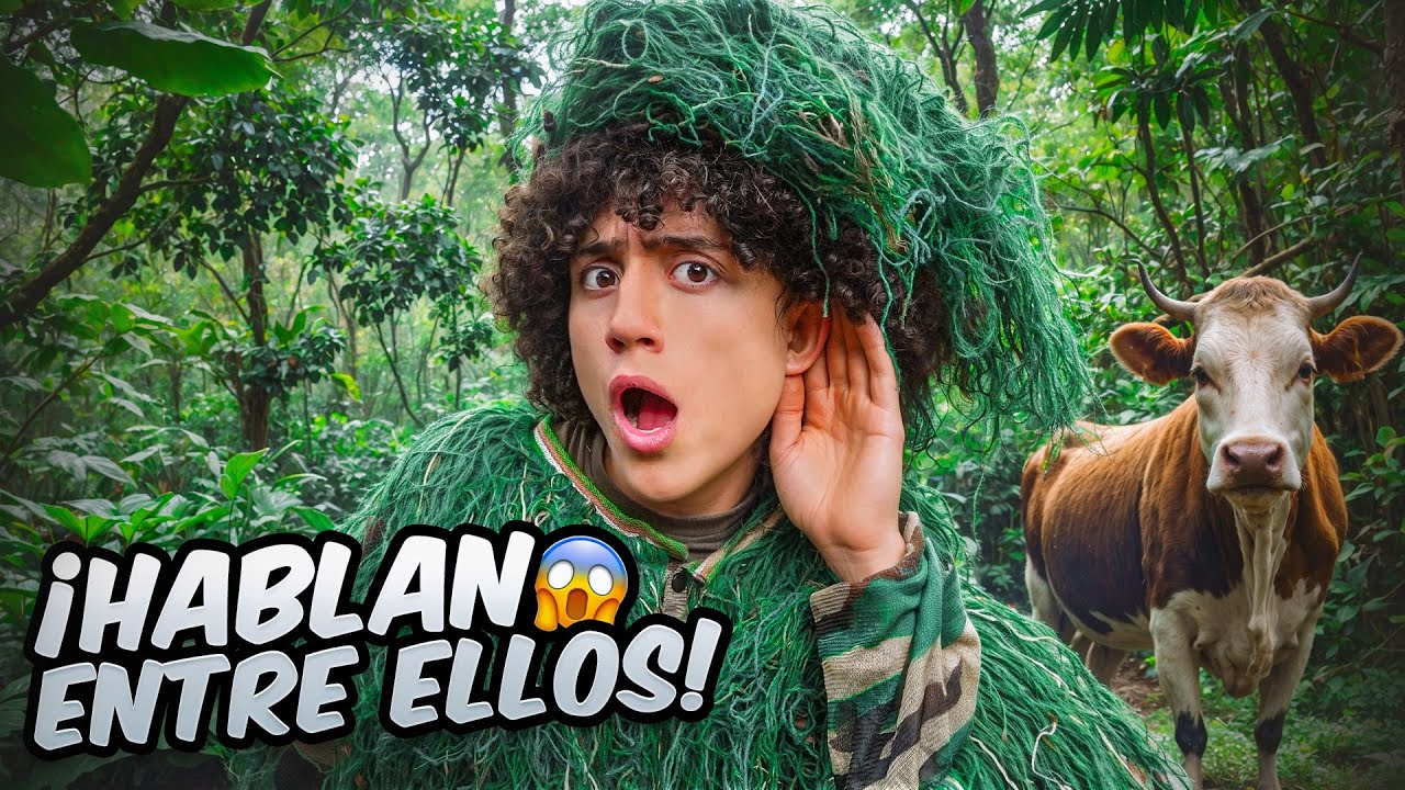 ESPIANDO A MIS ANIMALES CON CAMUFLAJE | La Granja del Borrego