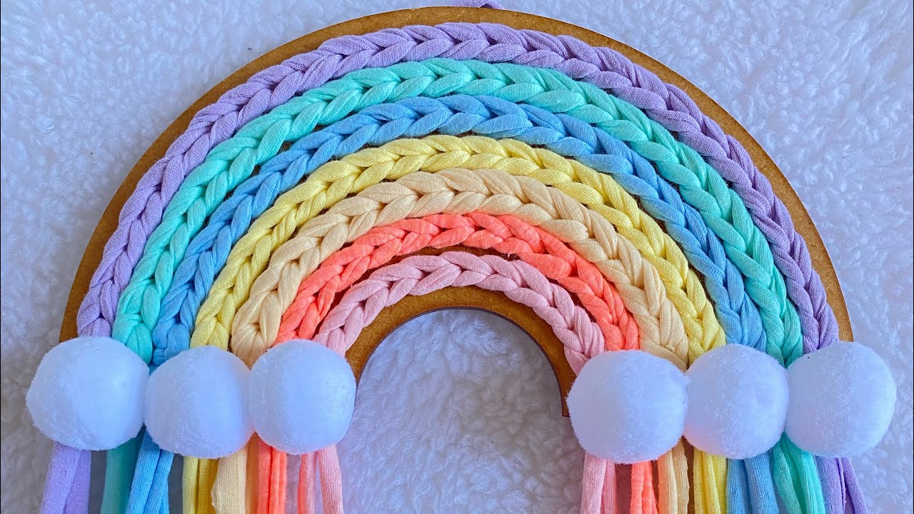 Arco-íris fio de malha 🌈