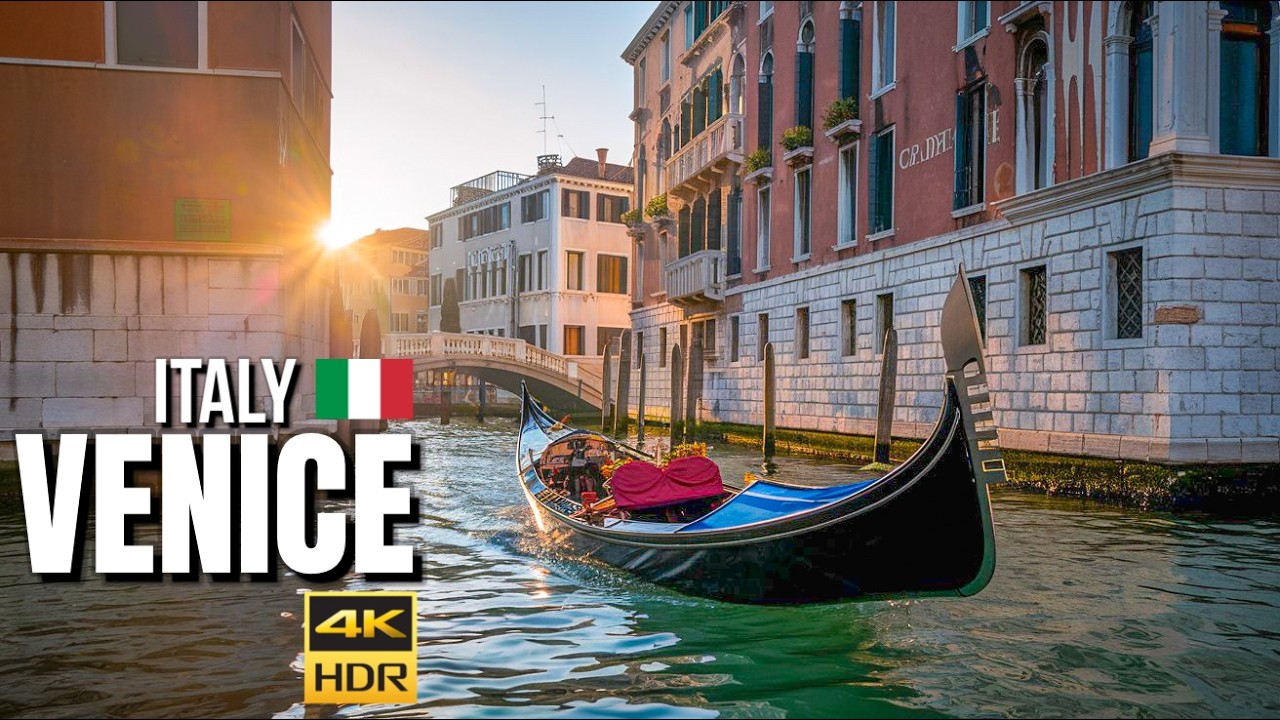 Venice, Italy 🇮🇹 Beautiful Walking Tour in the City of Canals【4K HDR】| With Gondola Ride | 2024