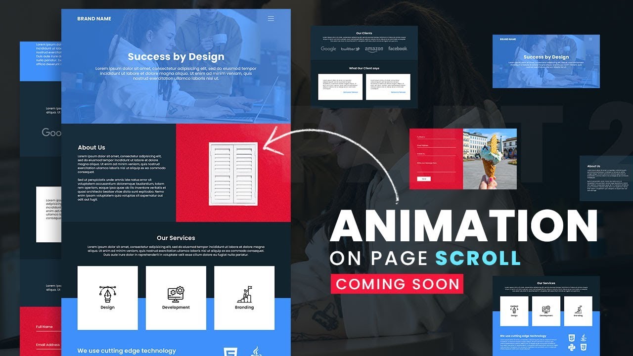 Part 2 - Teaser | Animation On Page Scroll
