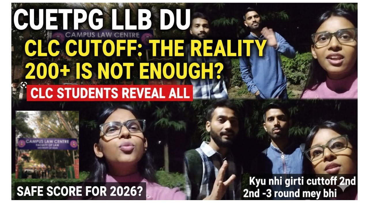 CUET PG LLB 2026: Safe Score for Campus Law Centre? | Why 2nd/3rd List Fails #CUETPG2026 #DULLB #CLC