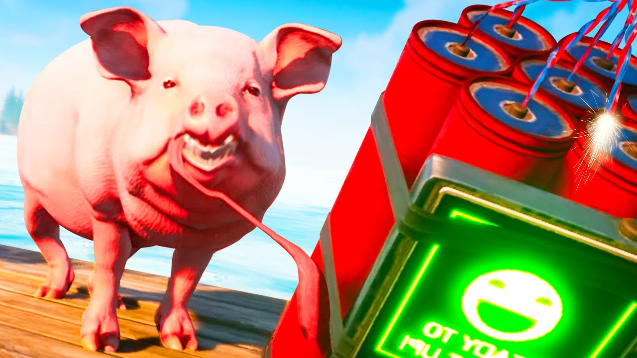 PIG GOES FISHING...WITH DYNAMITE! - Goat Simulator 3 - Part 5 | Pungence