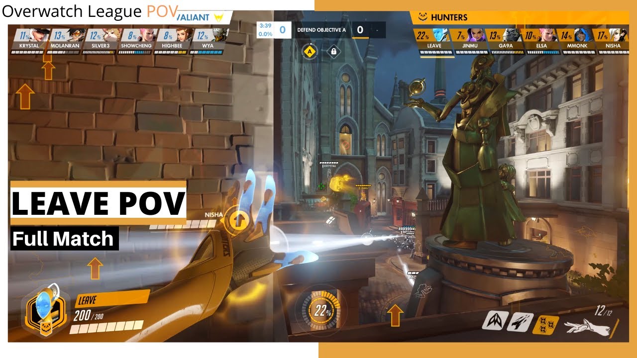 LEAVE POV | Tracer, Echo, Sombra, Symmetra, Hanzo & Widow | Hunters vs Valiant | OWL Season 2021