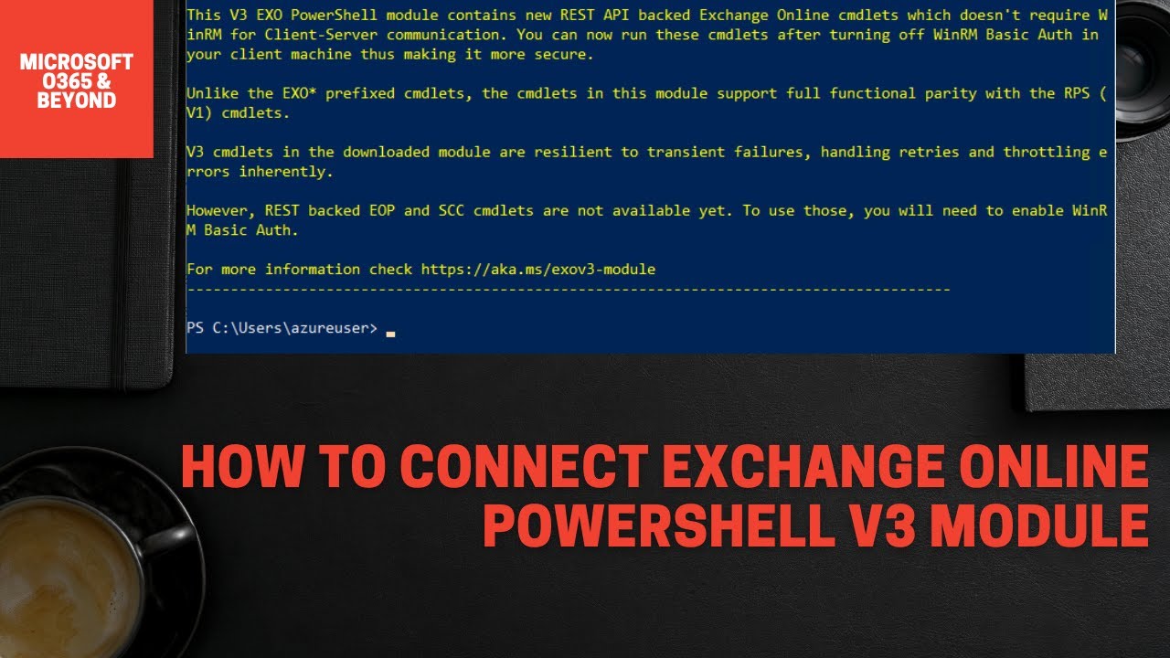 Как подключить модуль Exchange Online PowerShell V3 шаг за шагом || 2023