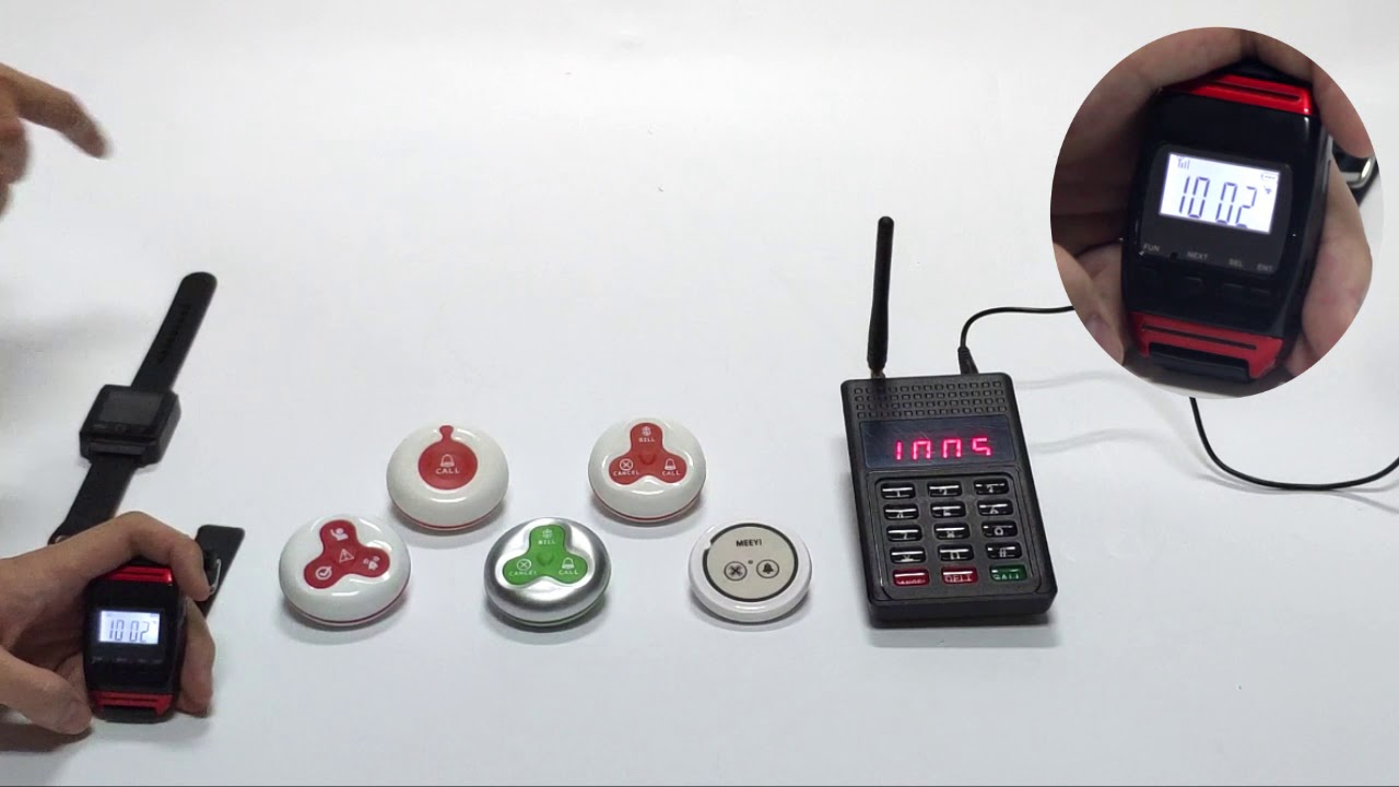 Wireless waiter call system kitchen call