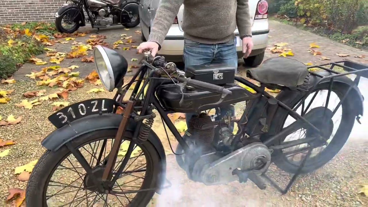Test start bike 228: Terrot type M 250cc JAP 1925.