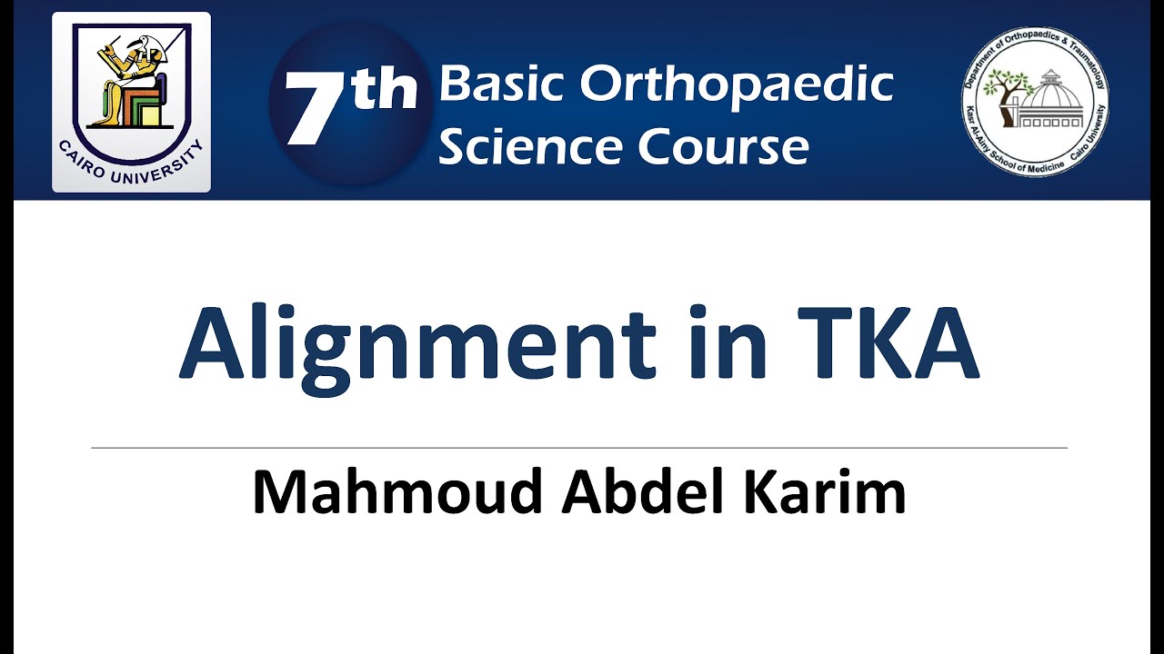 Alignment in TKA