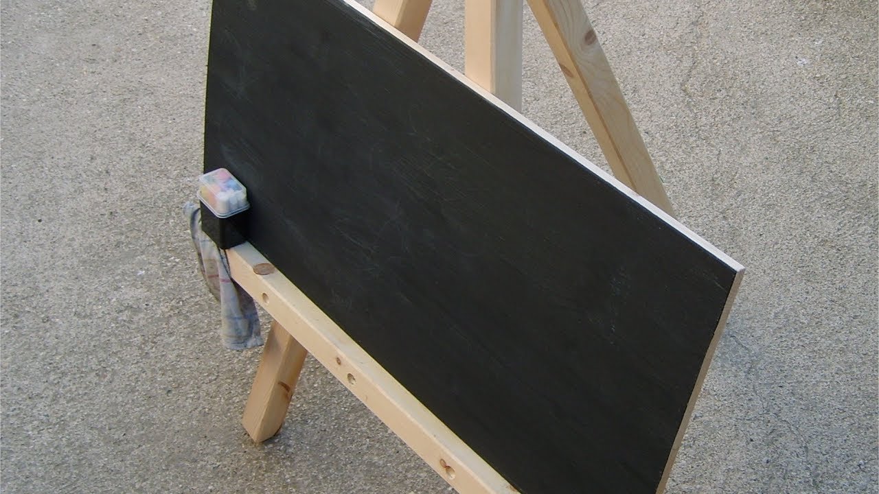 DIY Kleine Tafel mit Staffelei f&uuml;r Kinder - schnell selbstgebaut -