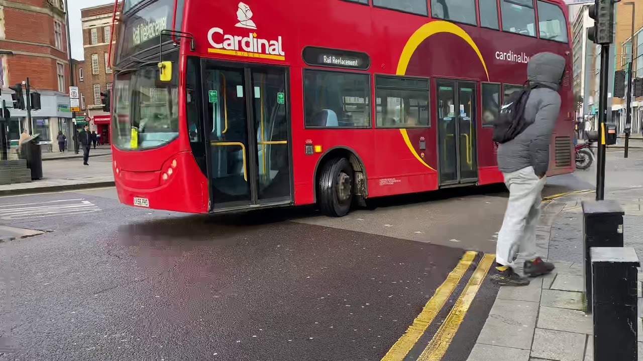 ADL Enviro 400 Trident (ex Metroline TE722) Cardinal Buses LK56FHS on Rail Replacement