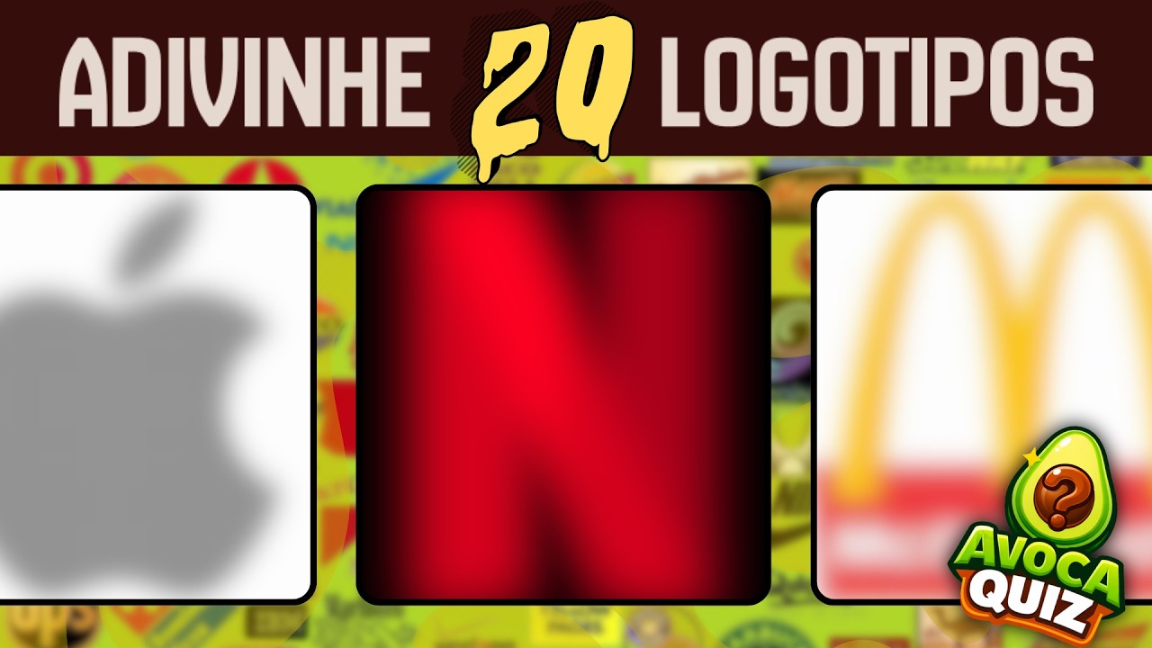 ADIVINHE A MARCA | 20 LOGOTIPOS!!! #quiz