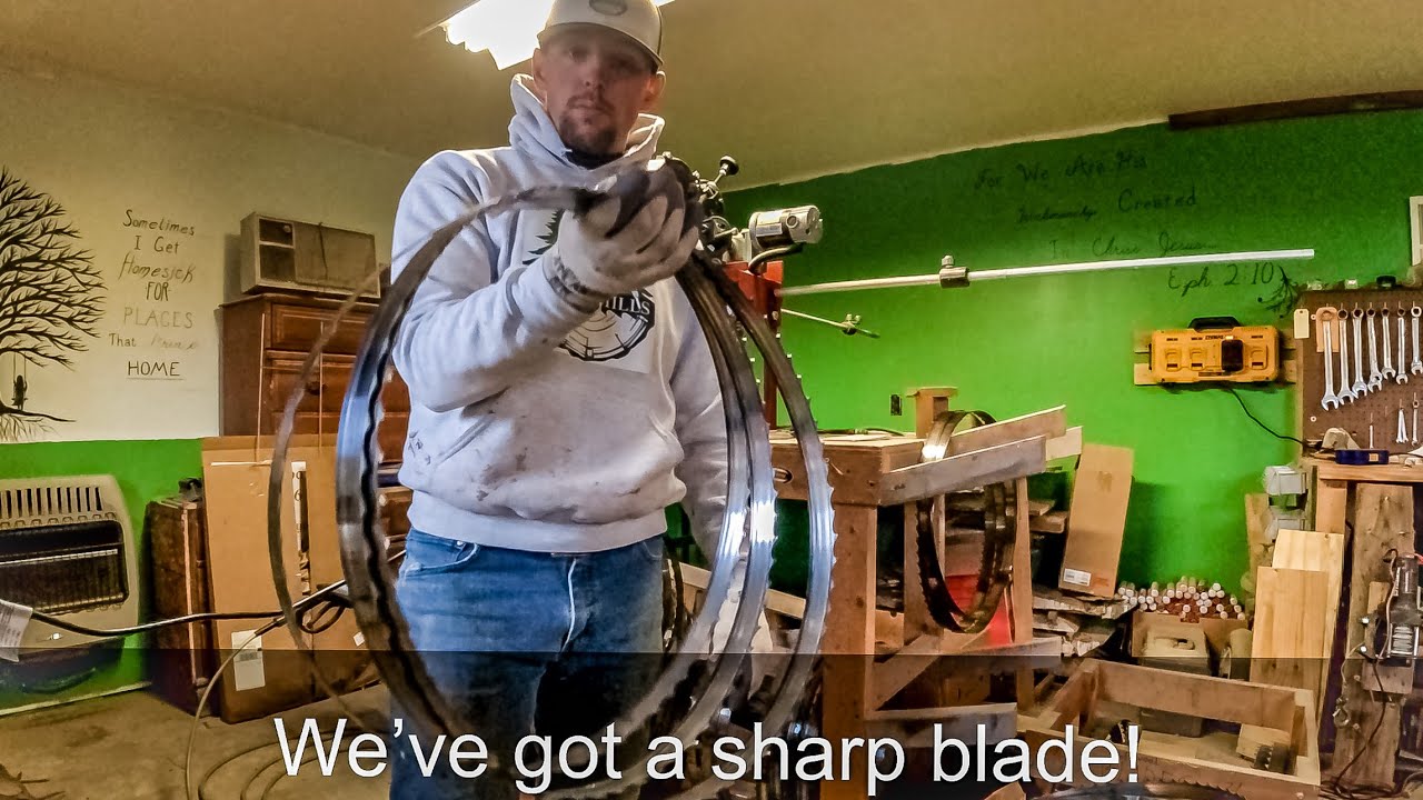 How I sharpen bandsaw blades for my Norwood sawmill with @CooksSawmills  cat claw sharpener