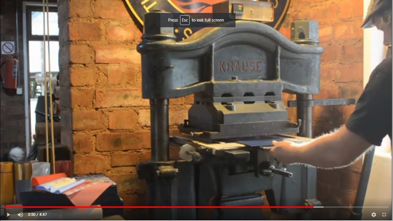 Foiling on Krause Arming Press