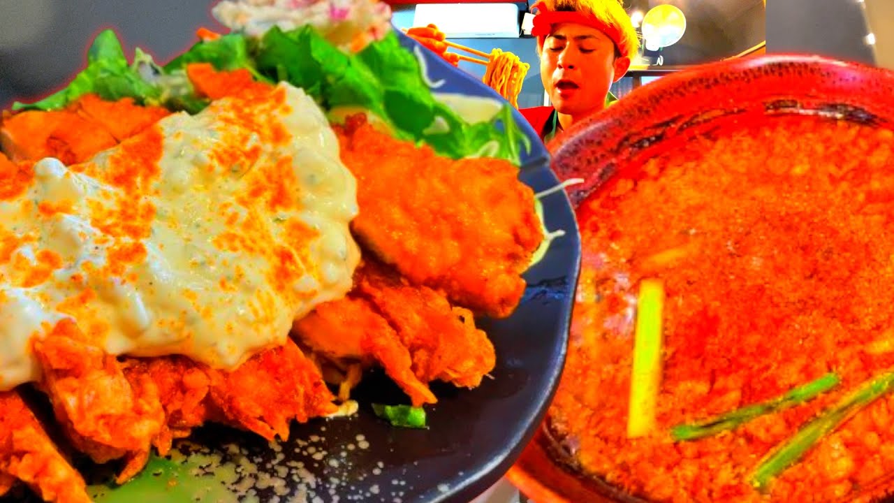 激辛グルメ冒険！チキン南蛮と激辛そば店舗横断食べ歩き！