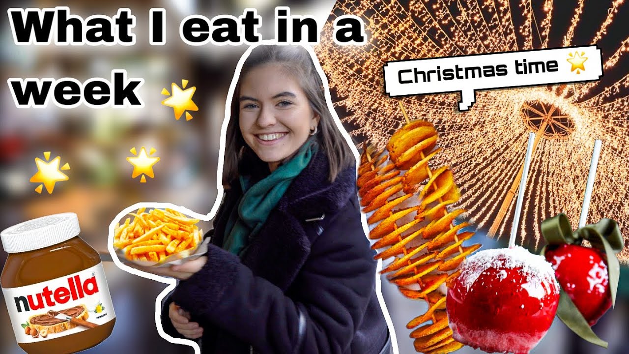 DAS ESSE ICH IN 1 WOCHE IN DER WEIHNACHTSZEIT!!😱 Weihnachtsmarkt, Party, Klausuren...📚🥂🎄