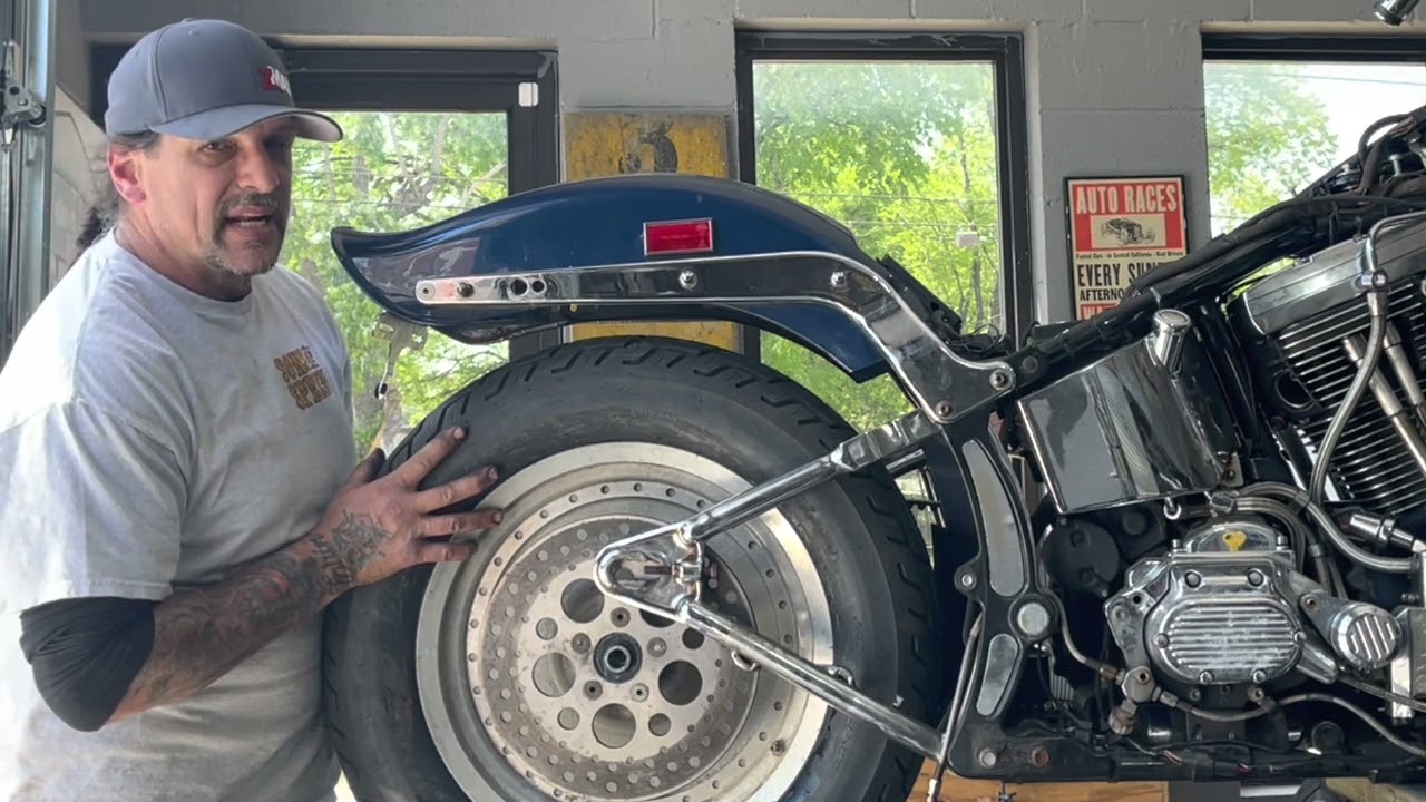 Billy Lane 1998 Harley-Davidson FXSTS Springer Softail Makeover How To Cam Install Handlebar Wiring