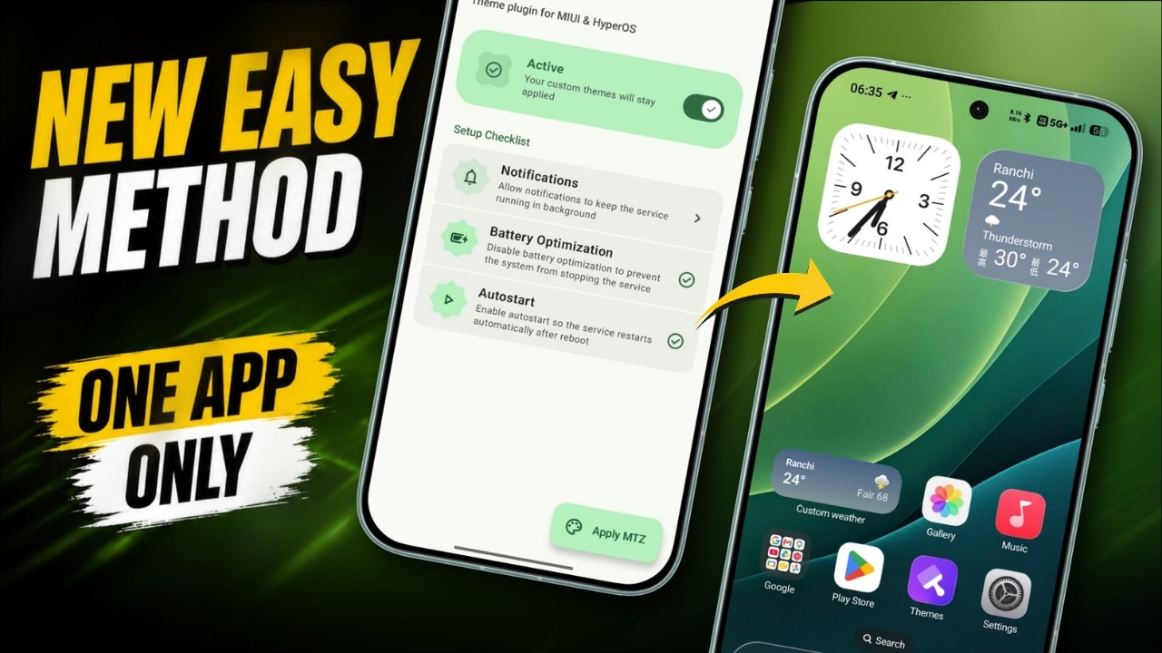 New Easy Method to Apply MTZ Themes on Any Xiaomi Global | Works Permanently