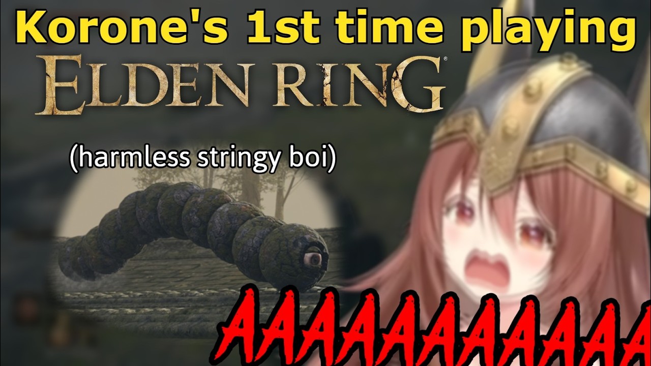 Korone's Reactions to Encountering Elden Ring Enemies for the 1st Time are Absolute Comedic Cinema