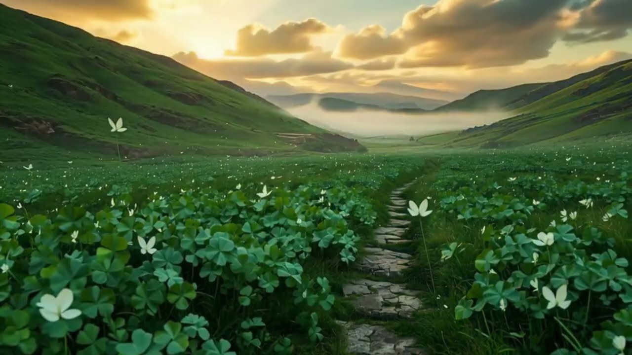 St Patrick's Day Countryside Escape ☘️ Gentle Music & Tranquil Scenery