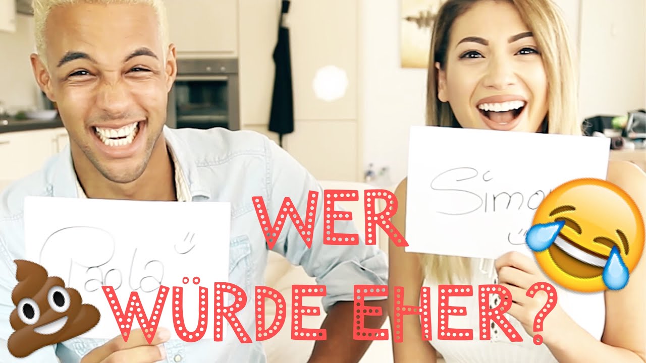 Simon isst Scheiße I WER WÜRDE EHER?? Simon desue I Paola Maria