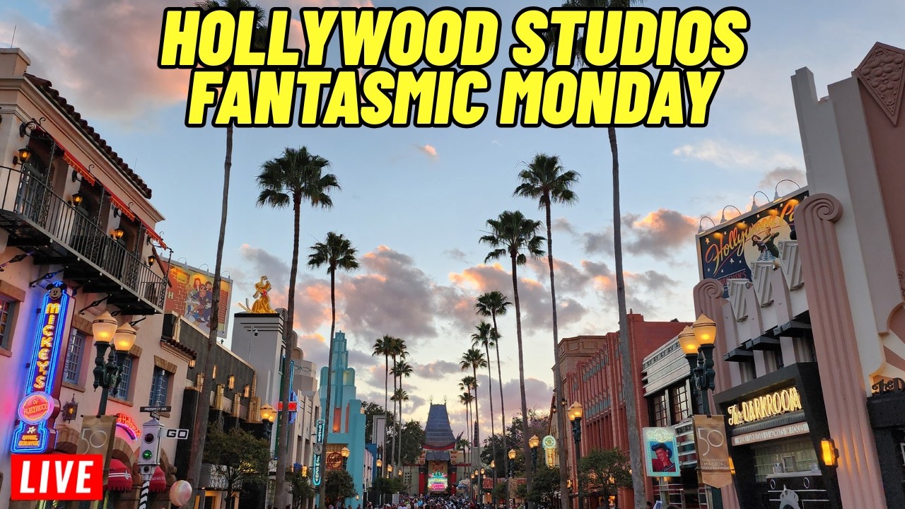 🔴Live: Disney's Hollywood Studios Fantasmic at 8:30 and 10pm on Monday at Walt Disney World 3/9/2026