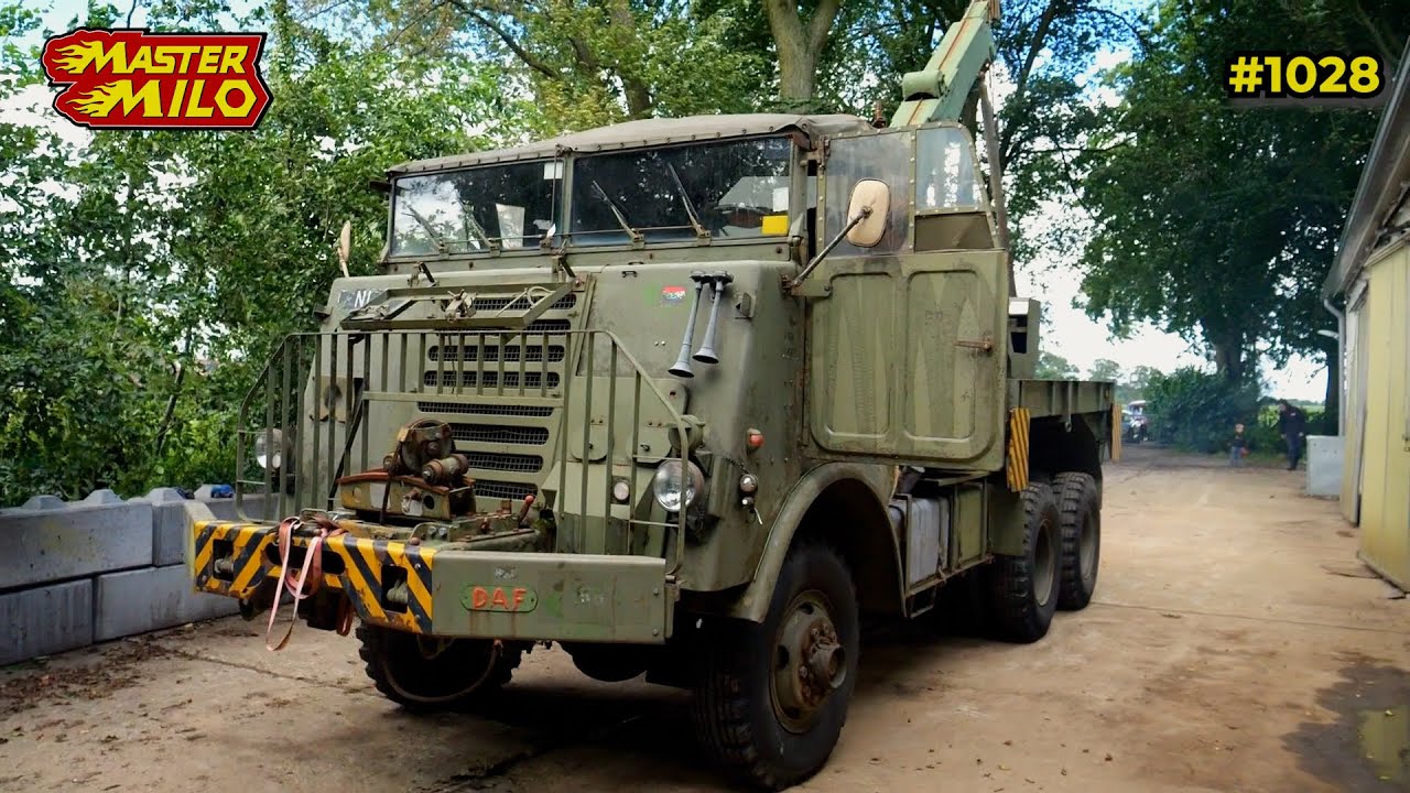 Eerste meters rijden met DAF takeldoos #1028